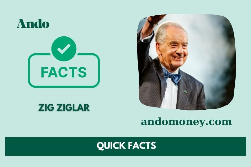 Zick Ziglar fast facts