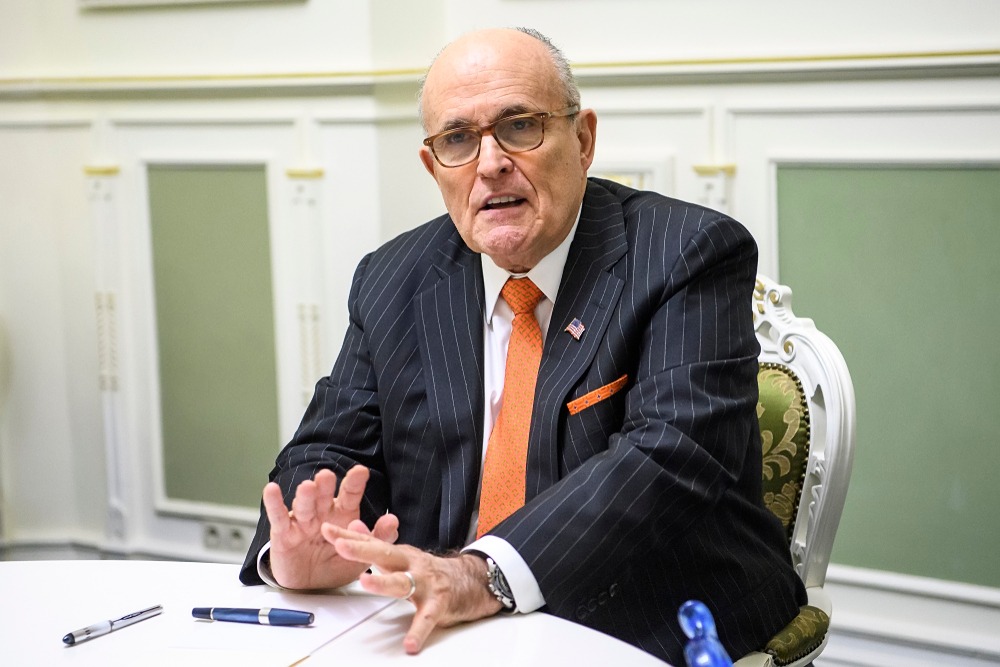 Former, New, York, City, Mayor, Rudy, Giuliani, during, visit, until