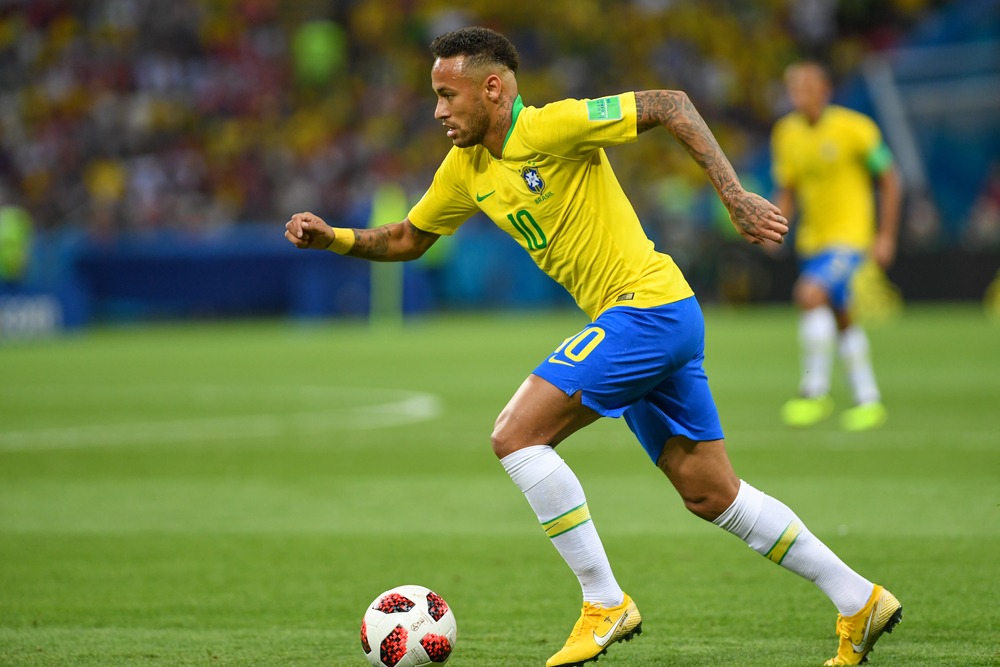 Kazan ,, Russland, 6, Juli 2018: Neymar, OF, Brasilien, während der