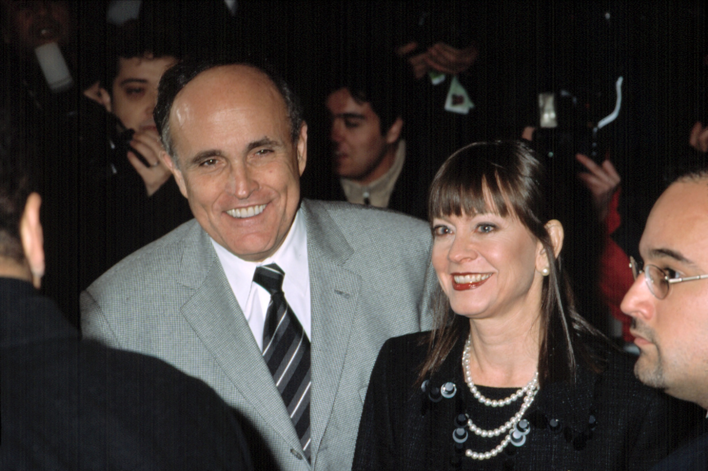 Rudy, Giuliani and, Judi, Nathan, at, advantage, screening, from, collateral