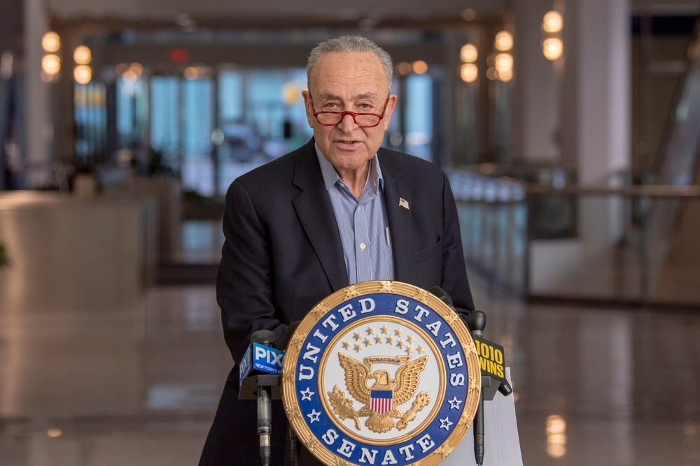 New, York ,, NY, -, February 27: US, Senator, Schumer, announces