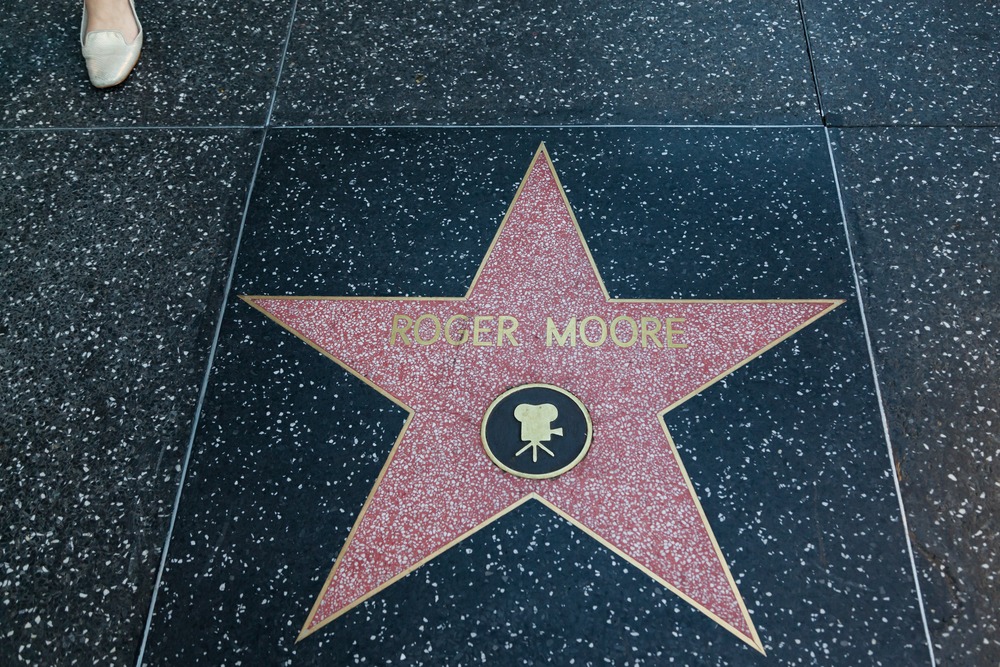 Hollywood ,, California ,, February, 8.2015: Roger, Moore, Hollywood, Walk