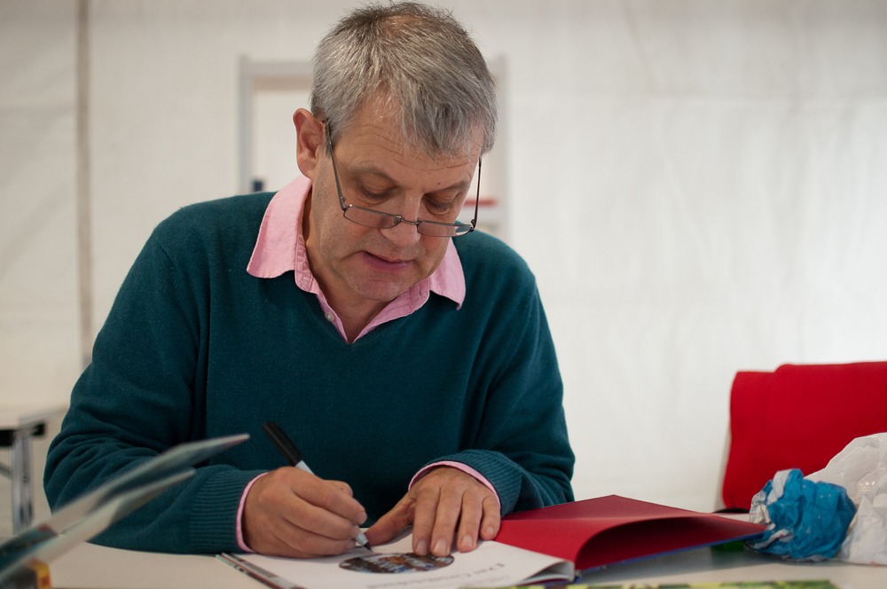 Childrens, book, illustrator, Axel, Scheffler, (The, Gruffalo), Signing, His, Books