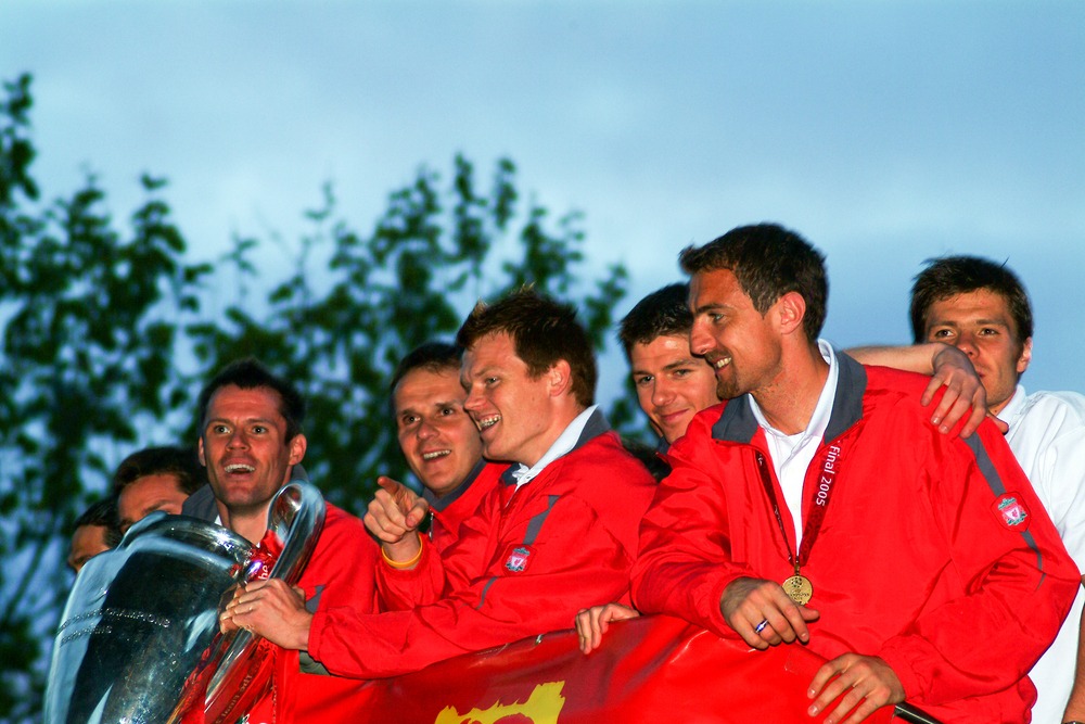 May 26, 2005, Liverpool, Uk., The, Liverpool, FC, Team, Bus