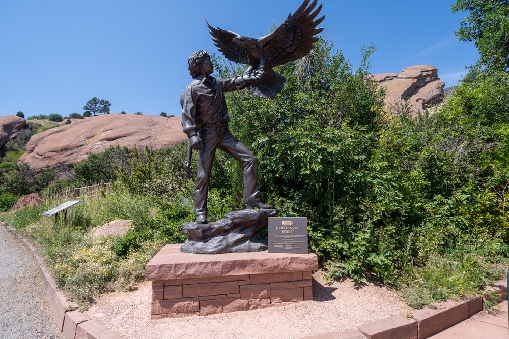Colorado ,, USA, July 30, 2021: John, Denver, Spirit, State