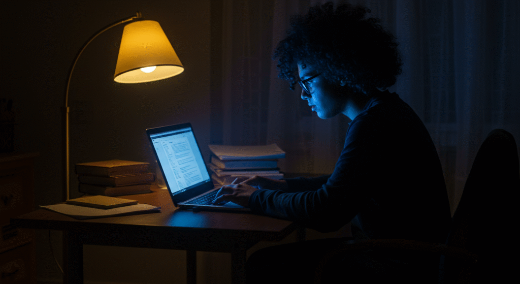 Run the screen for a pre -bed light 