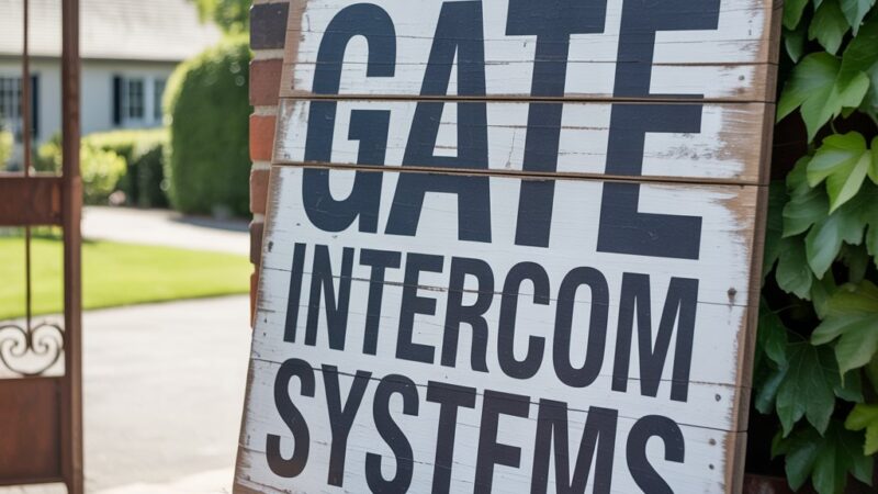 Gate Intercom Systems: How They Improve Property Security