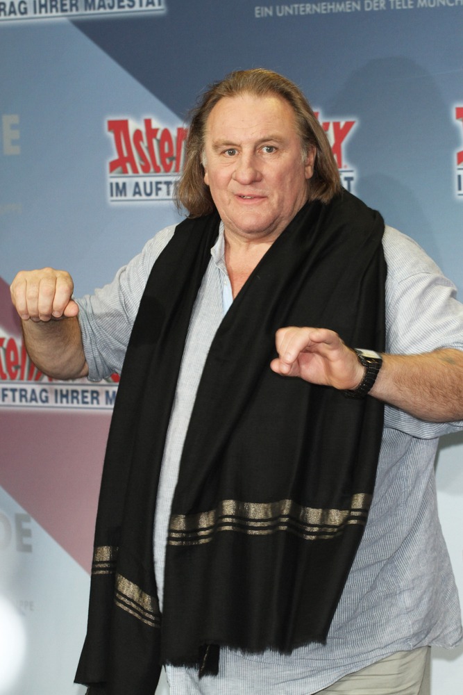 Berlin, October, 01 :, Gerard, Depardieu, visited, the 'Asterix &