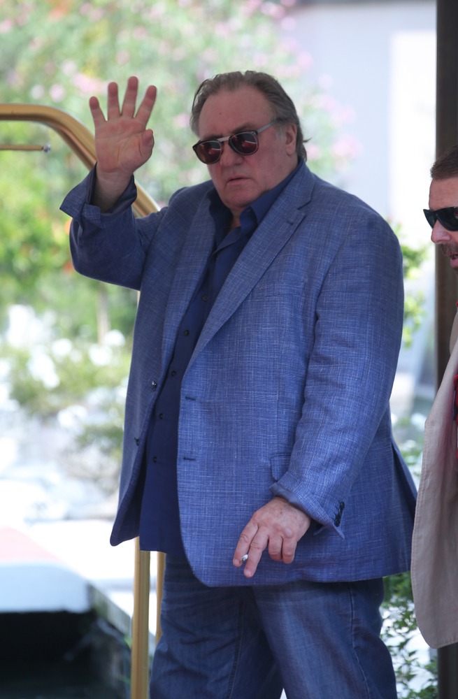 Venice ,, Italy., 05, September 2017., Gérard, Depardieu, vacation, from, the