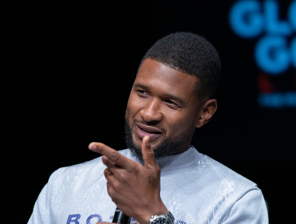 New, York ,, NY ,,, 26th, 2019: Usher, visited, press