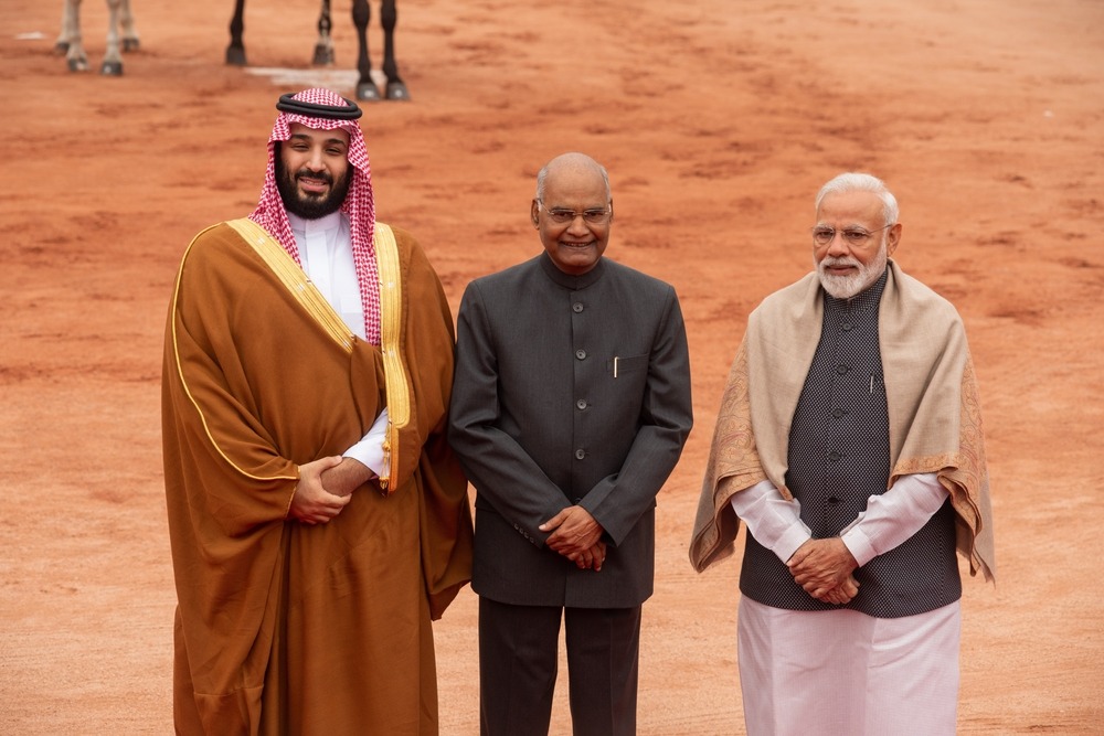 New, Delhi ,, India Feb, 20, 2019 :, Mohammed, Bin, Salman, Saudi Arabia