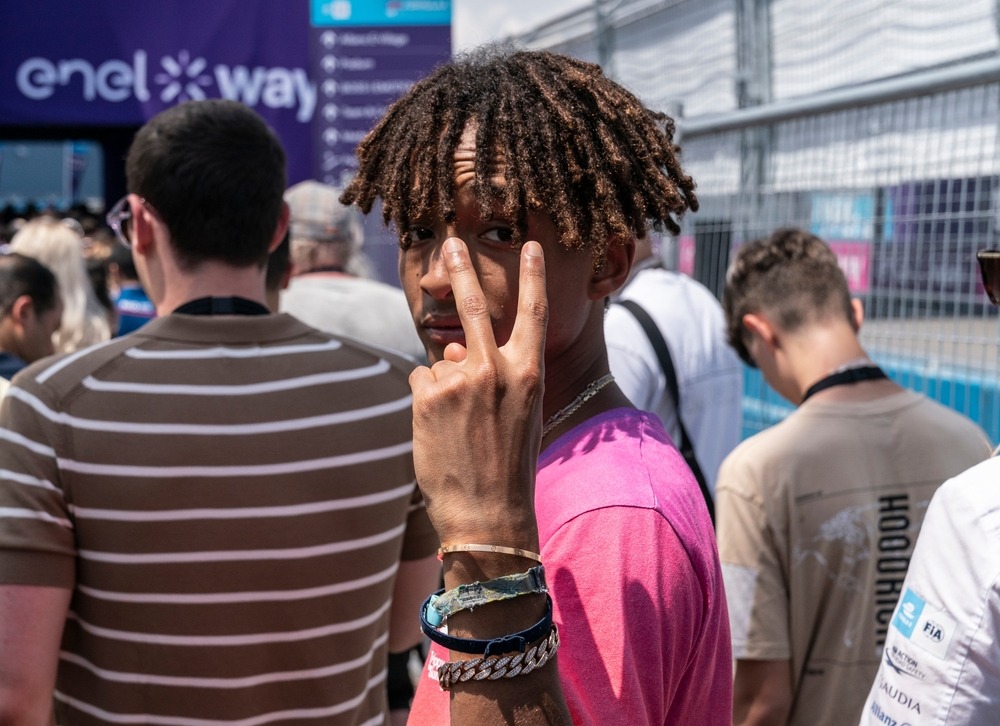New, York ,, NY ,, July 17th, 2022: Jaden, Smith, visits