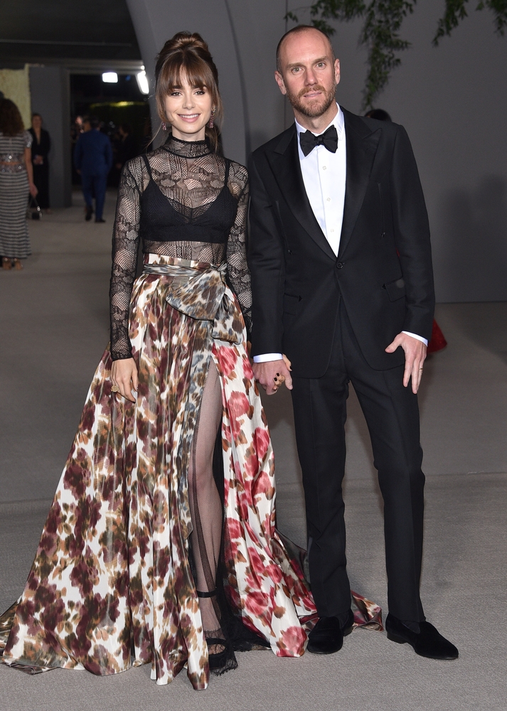 Los, Angeles, October 15: Lily, Collins and Charlie, McDowell