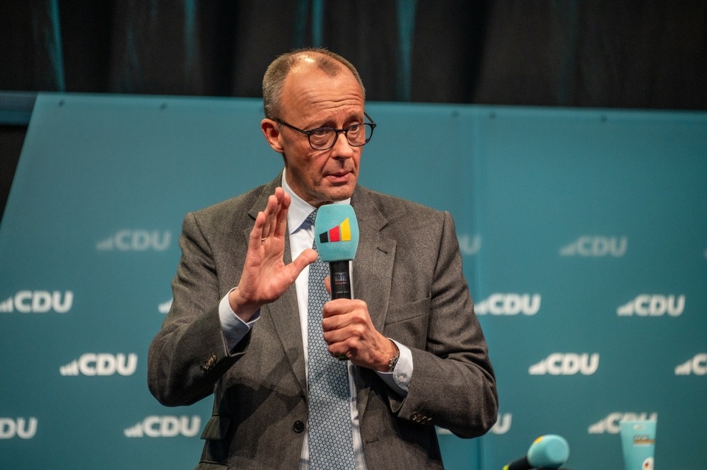 Flensburg ,, Germany ,, Jan., 20, 2025, CDU, BUND, Wahl, Campaign, with
