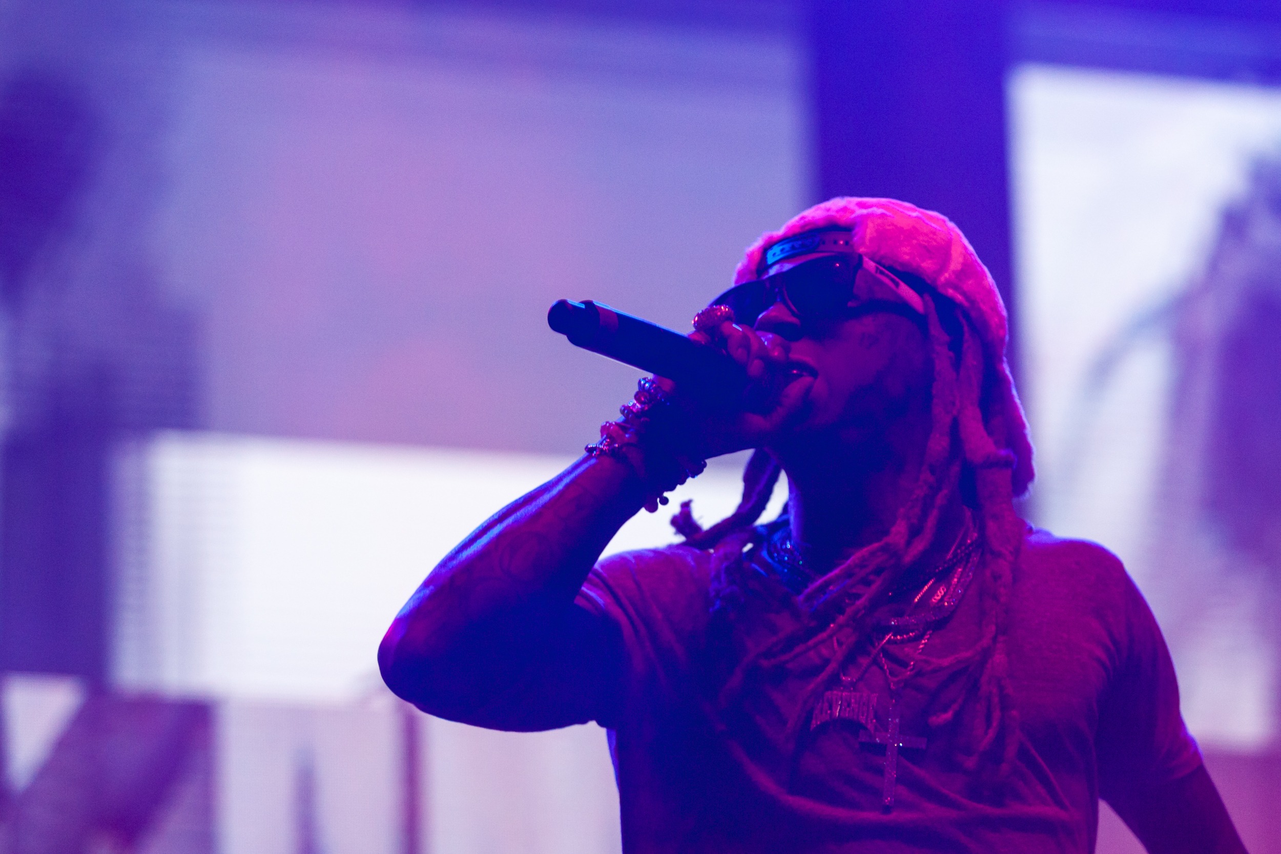 Rapper, Lil, Wayne, visited, the 2nd, annual, V103, winter festival, concert