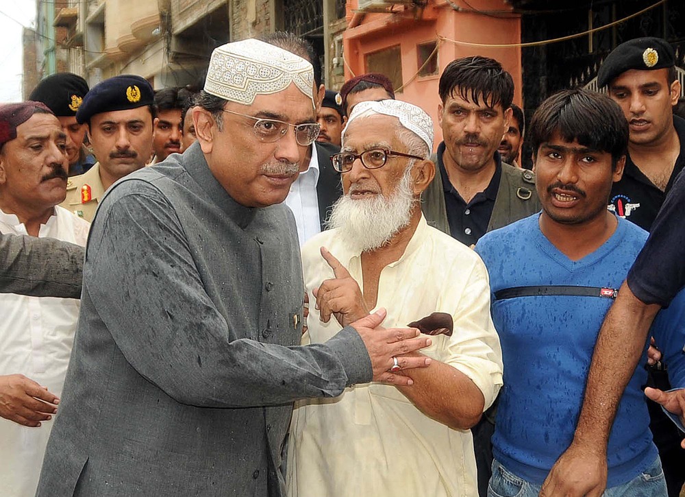 Shaheed, Benazirabad ,, Pakistan ,, September 08: President ,, Asif, Ali, Zardari